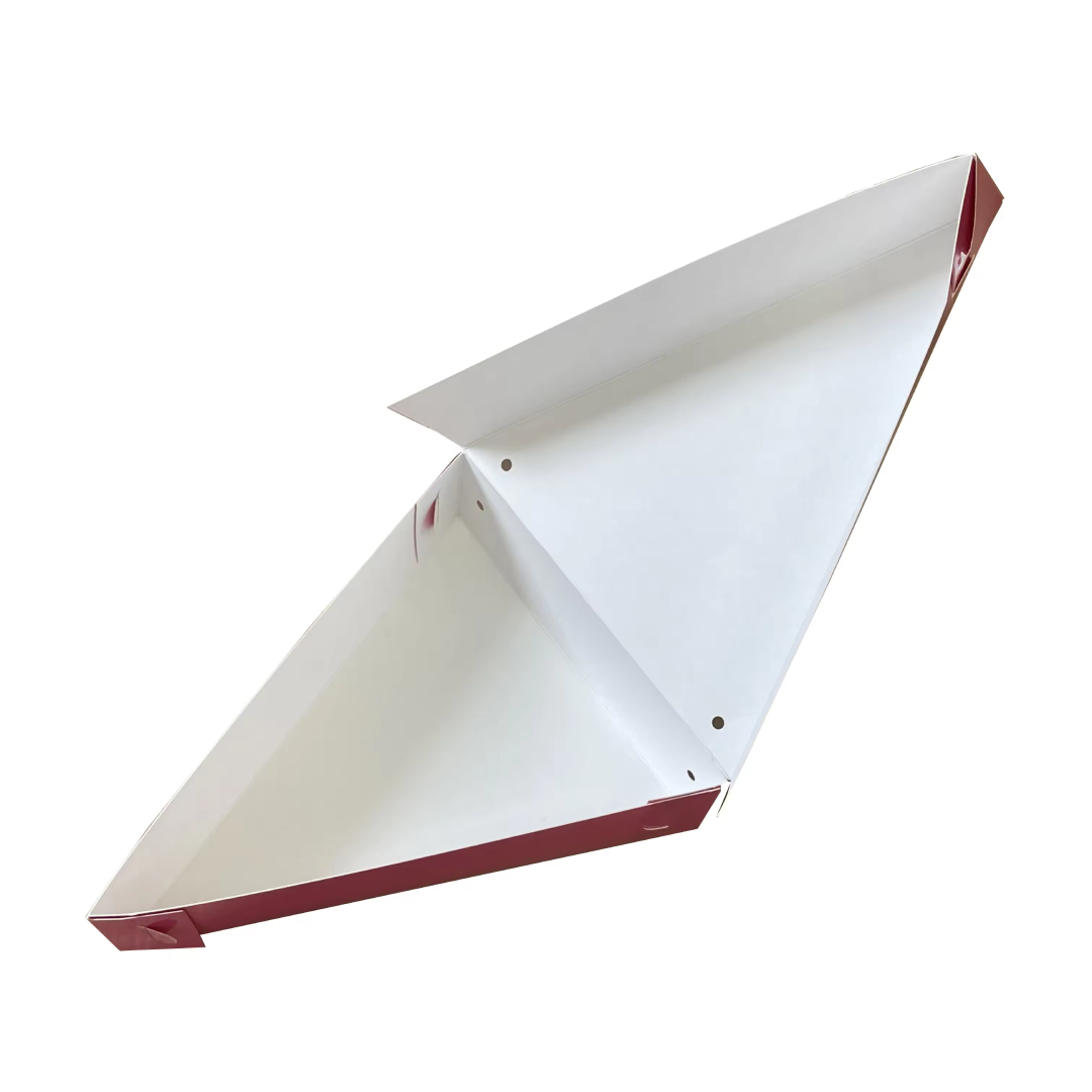 Custom Logo Printed Takeaway Paperboard Triangle Fruit Pie Cheese Cake Packaging Box Pizza Slice Box - Fastfoodpak