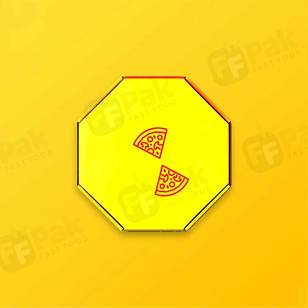 Custom Logo Round Octagon Shape Pizza Box Rectangle Pizza Box Hexagon Pizza Box - Fastfoodpak