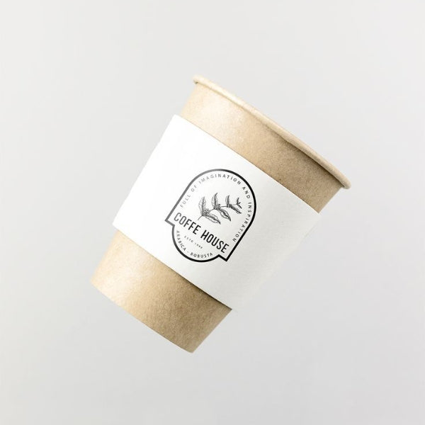 8 oz Coffee Cups Disposable for Small Hot Drinks and Custom Branding
