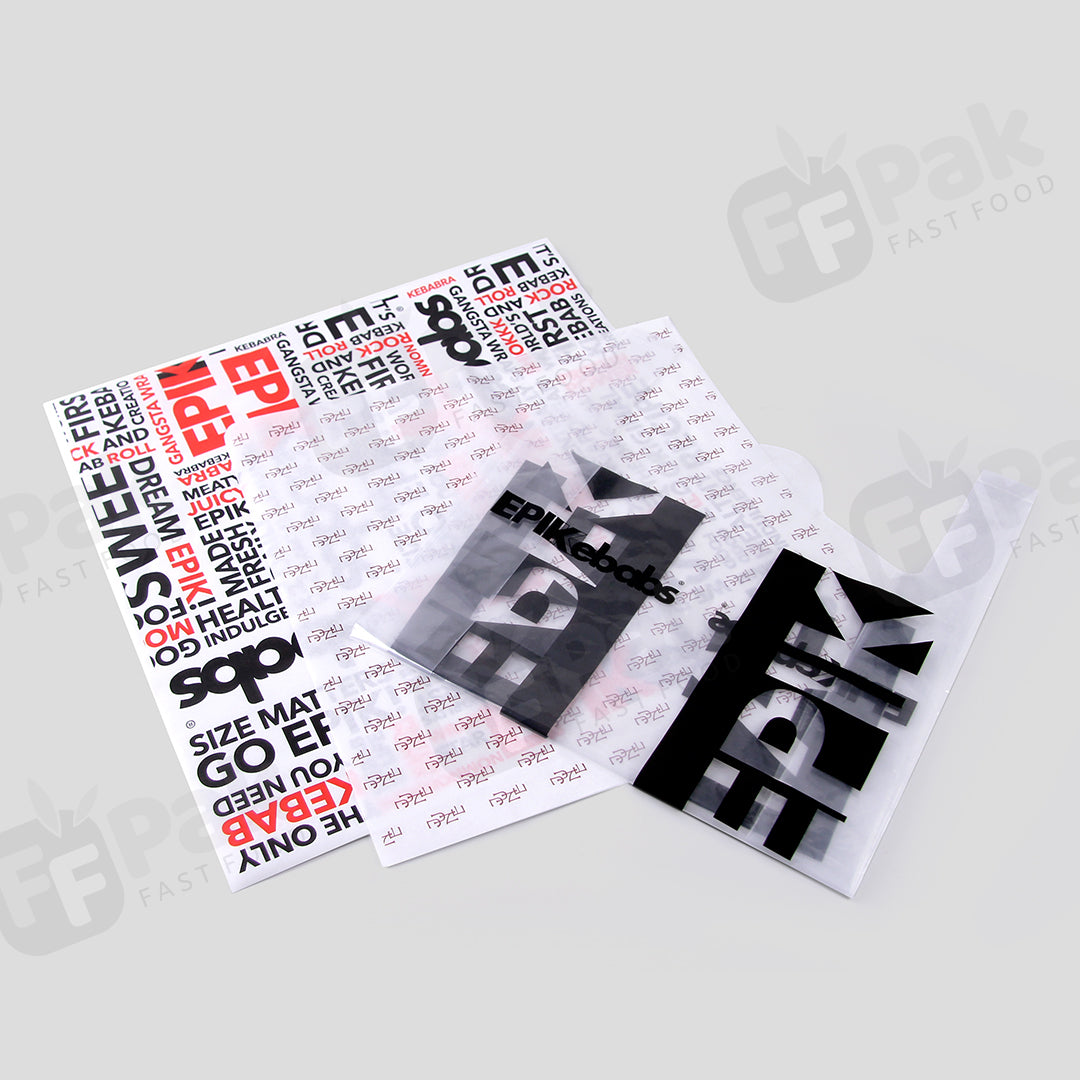 Customized Takeaway Kebab Packaging Solution with Custom Logo Designed for Shawarma Kebabs - Fastfoodpak