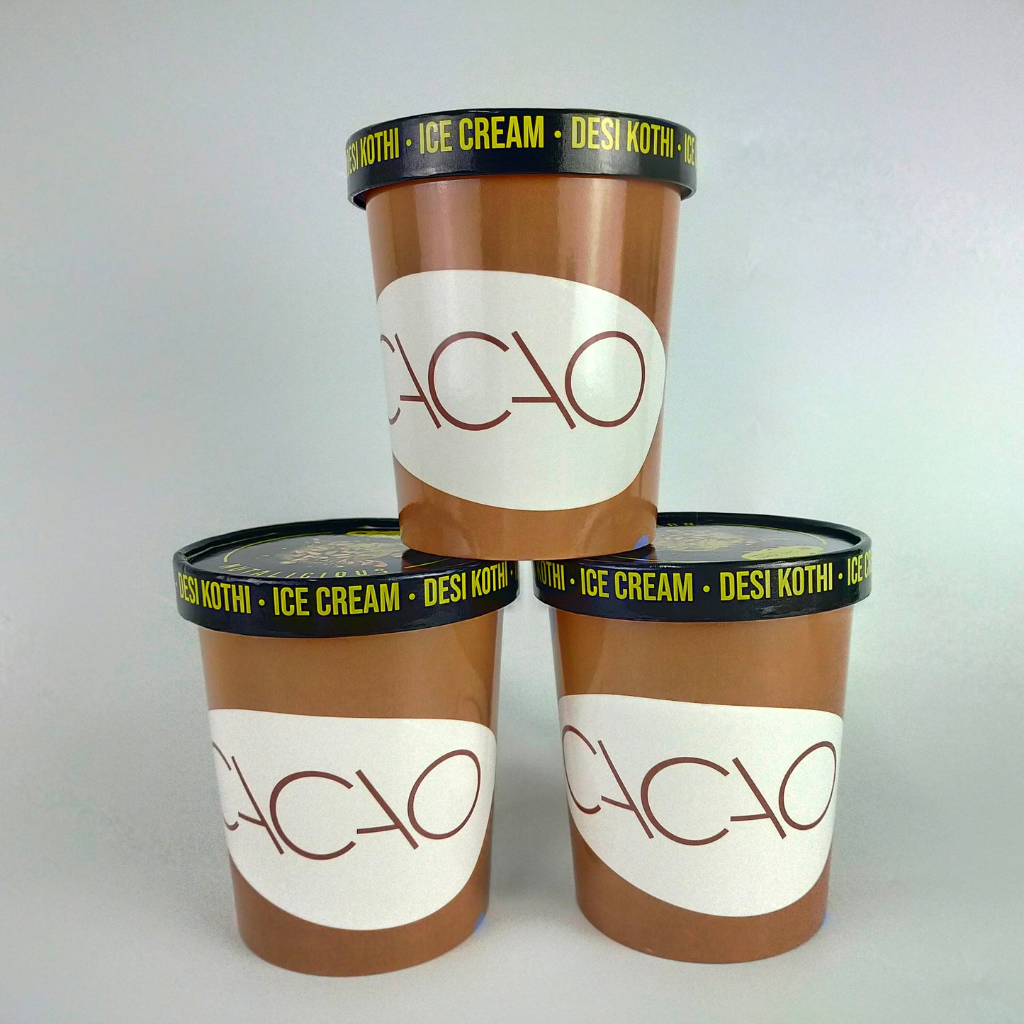 Customized Logo Printed Design White Kraft Compostable PLA Ice Cream Paper Bowl Smoothie Cups - Fastfoodpak