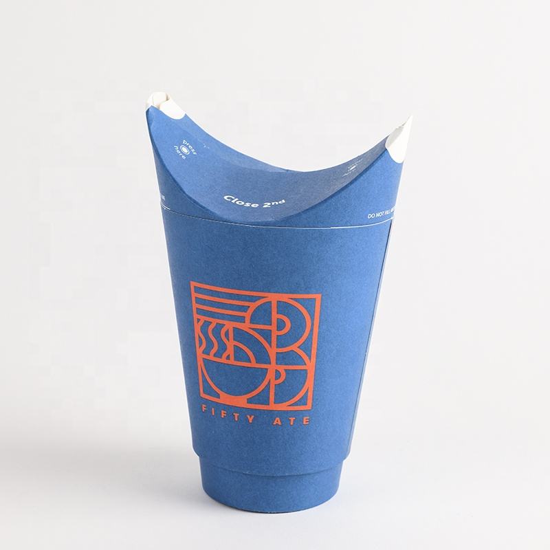 Wholesale Custom Printed Eco friendly Takeaway Double Wall Ripple Kraft Paper Butterfly Coffee Cups - Fastfoodpak