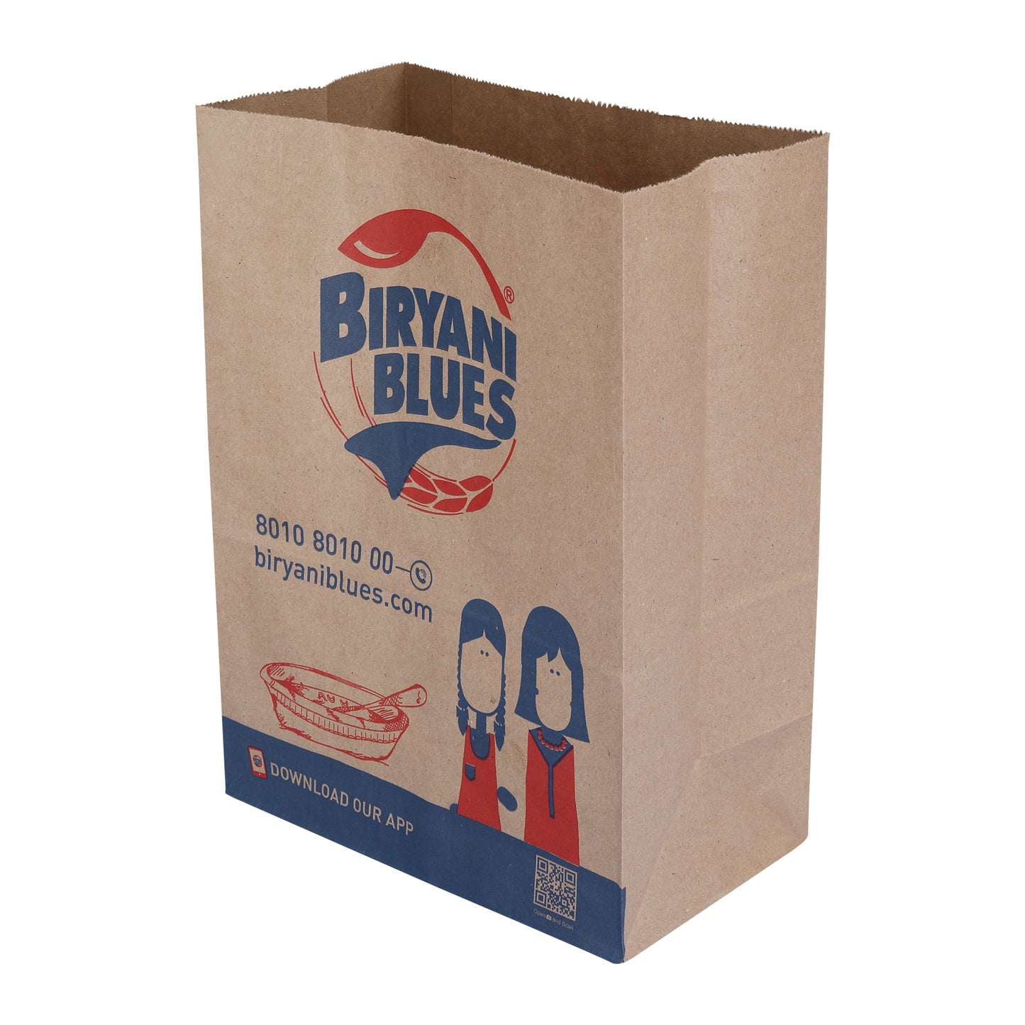 Customized Printed Kraft Brown SOS Paper Bags - Fastfoodpak