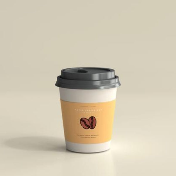 Tasses à café chaudes de papier peint à double paroi ondulées isolées qui respecte l'environnement avec des couvercles