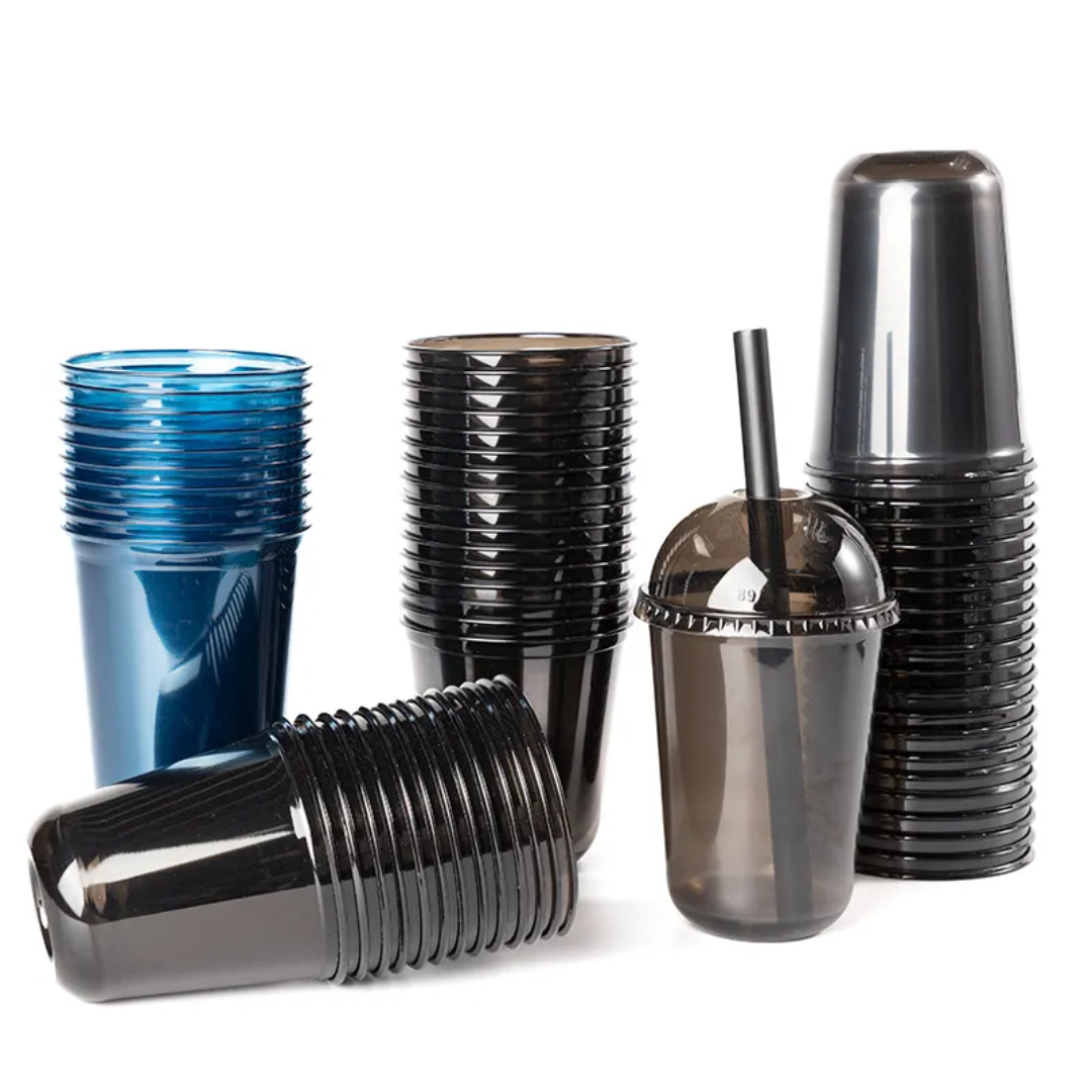 Custom Logo U Shape Thick Plastic Coffee Cup With Logo 16/24/32oz PP PET Disposable Clear Frosted Plastic Dessert Cold Drink Cup - Fastfoodpak