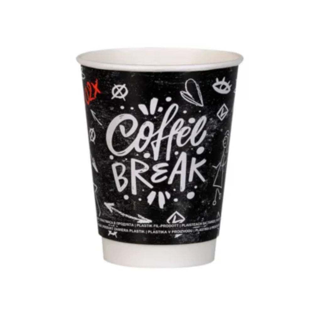 Insulated Double Wall Paper Coffee Cups for Hot Drinks | Customizable