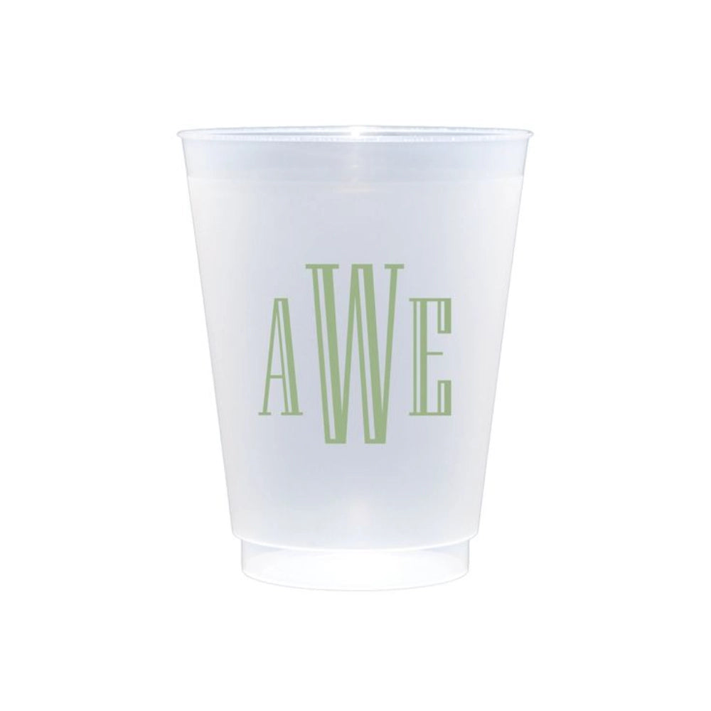 Durable Frosted Disposable Cups for Cold Beverages & Events