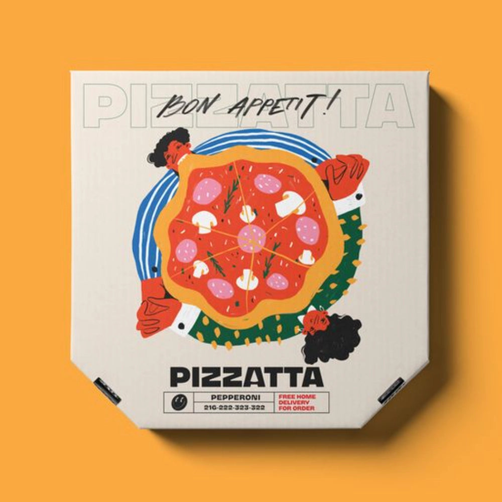 Customizable Pizza Boxes with Logo for Branding & Takeout