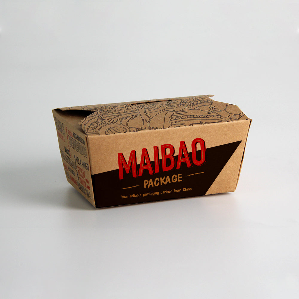 Customized Kraft Paper Food Box Salad Fruit Paper Container Disposable Food Packing Box - Fastfoodpak