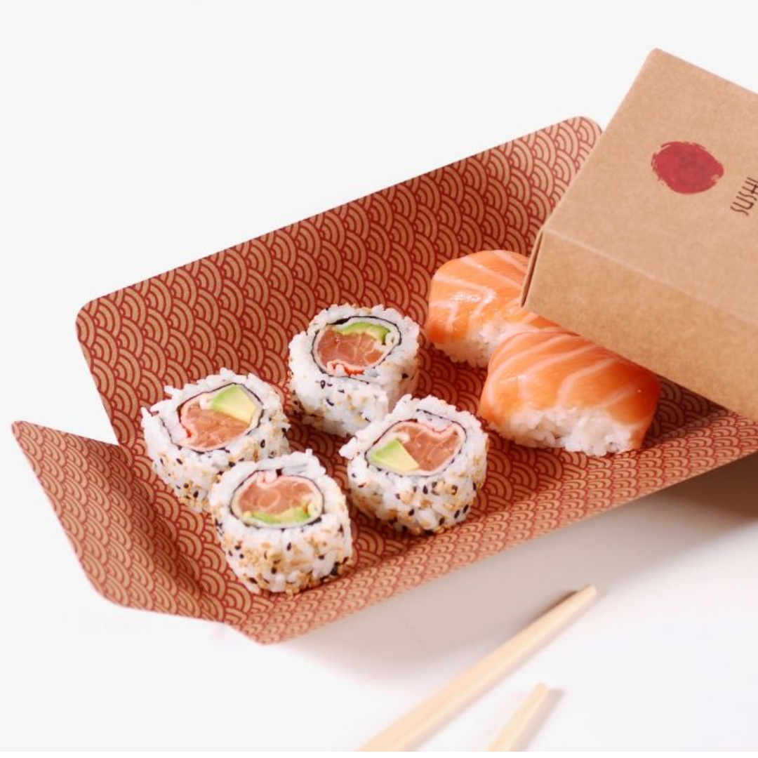 Custom Disposable Japanese Salad Rice Meal Sushi Packaging Takeaway Box - Fastfoodpak