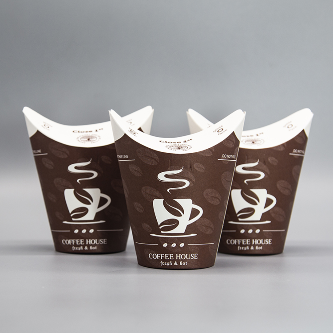 Custom Flexo Printing Compostable Single Wall Paper Cup For Milkshake –  Fastfoodpak