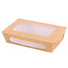 Wholesale Custom Packaging Sushi Fruit Vegetable Salad Recyclable Kraft Paper Box with Window - Fastfoodpak