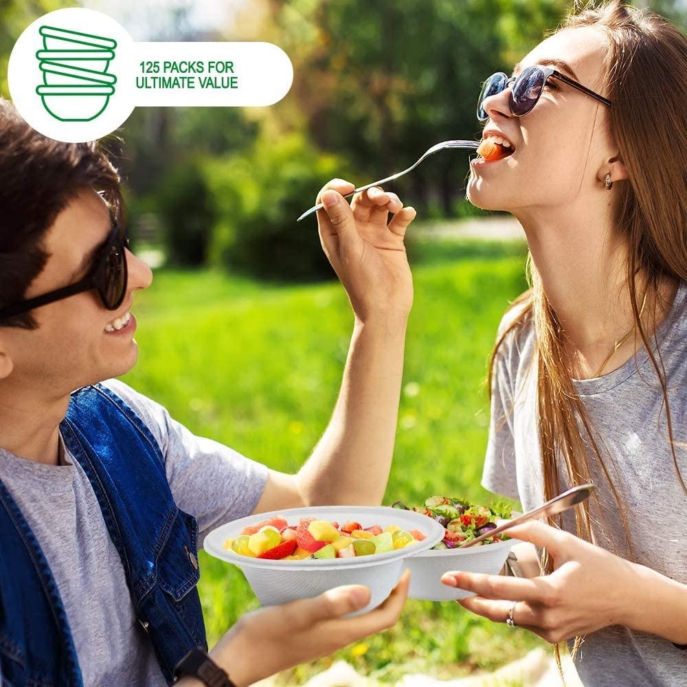 Sugarcane Bagasse Eco Friendly Disposable Tableware Biodegradable Bowls - Fastfoodpak
