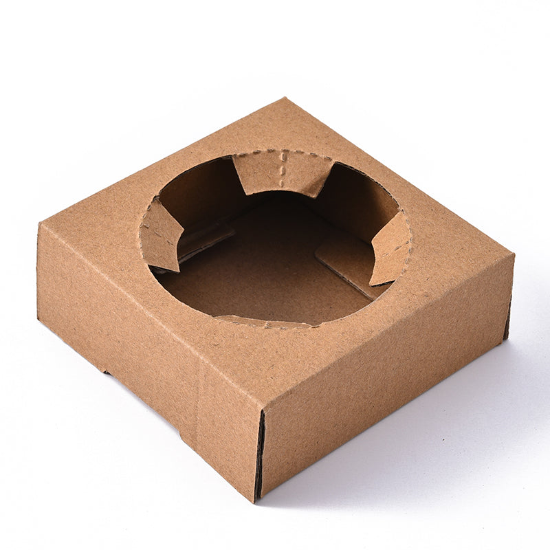 Custom Recyclable Paper Holder Tray to Go Takeaway Coffee Cup Holder Take-out - Fastfoodpak
