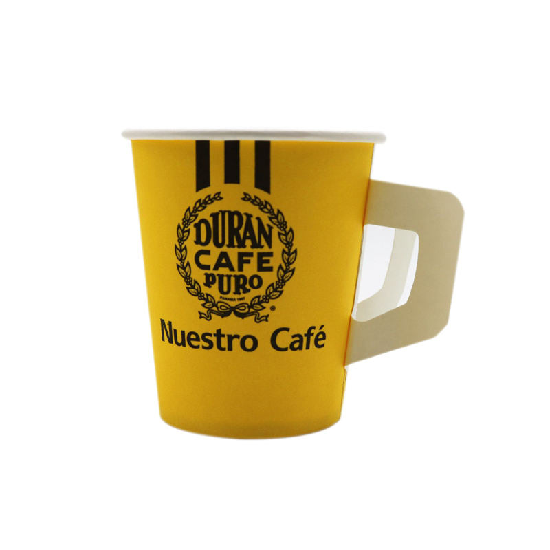 Disposable Custom Single Wall Coffee Paper Cup With Butterfly Handle For Hot Drinking - Fastfoodpak