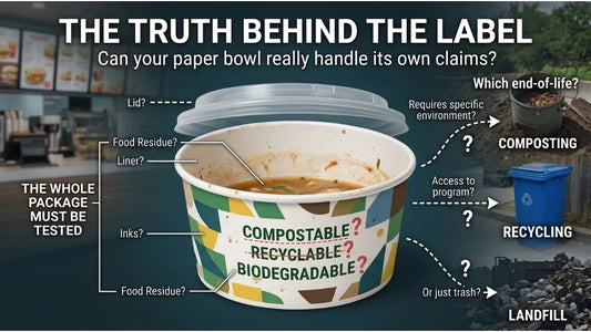 fastffoodpak Compostable vs. Recyclable vs. Biodegradable Paper Bowls