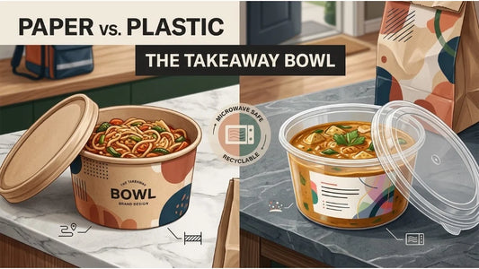 fastfoodpak paper bowl vs plastic bowl
