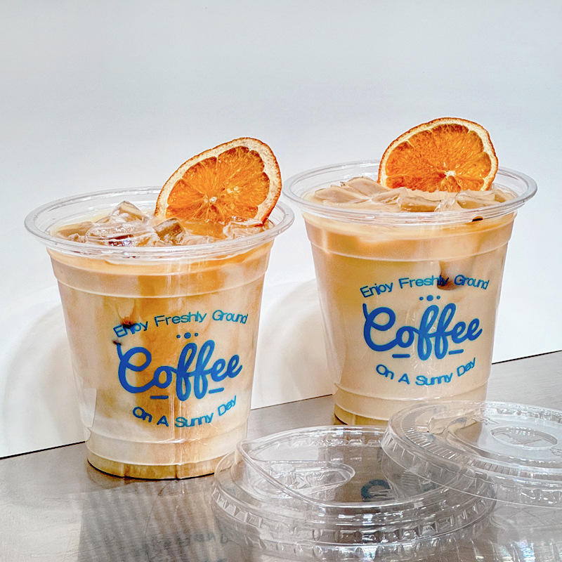 100% Eco Friendly Biodegradable Compostable Disposable Food Container Clear Bio-Based Portion PLA Cup with lid - Fastfoodpak