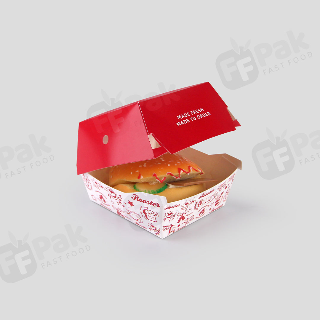 Personalized Fastfood Burger Packaging Solutions Showcase Your Brand with Premium Quality Design