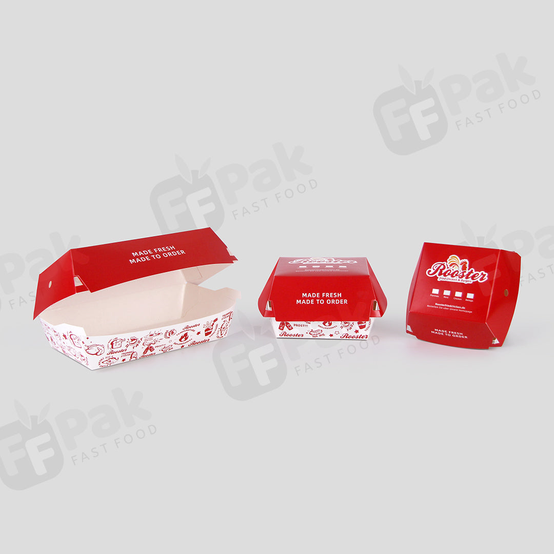 Personalized Fastfood Burger Packaging Solutions Showcase Your Brand with Premium Quality Design