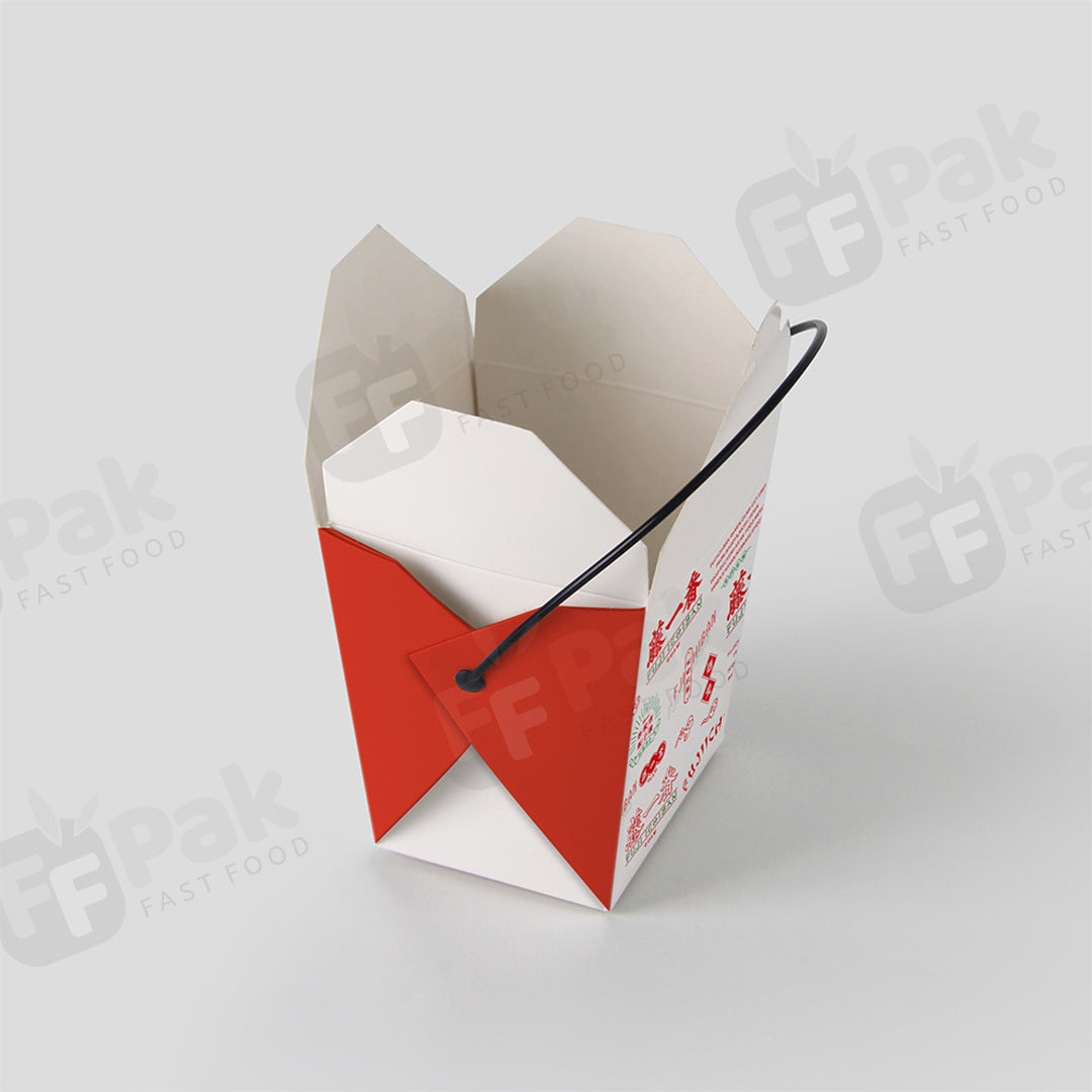 Wholesale Custom Design Portable Kraft Paper Lunch Noodle Take Away Fast Food Salad Packaging Box With Handle