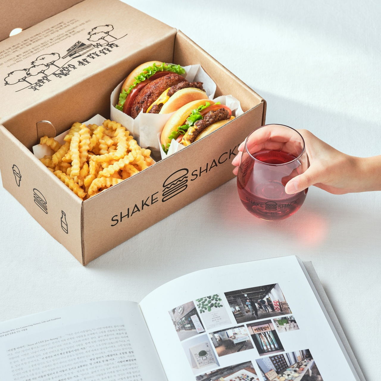 Caja de papel de empaquetado de la hamburguesa de Bamburger de la cartulina de la categoría alimenticia disponible de encargo