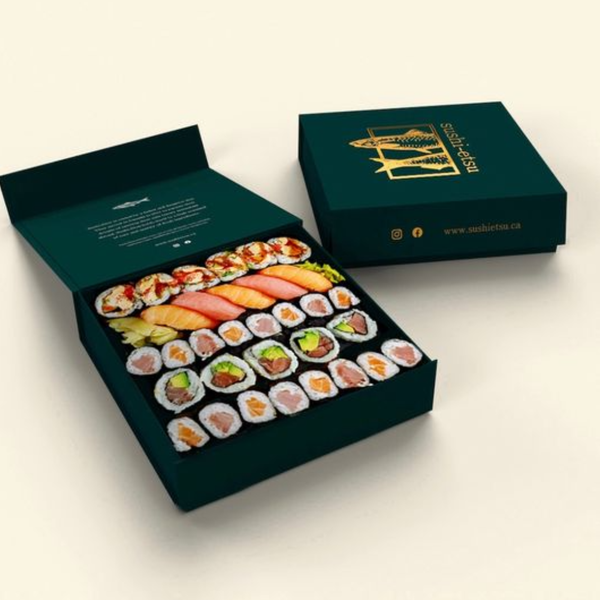 Biodegradable Paper Takeaway Food Container Bread Pastry Swiss Roll Cake Sushi Bakery Packaging Box - Fastfoodpak