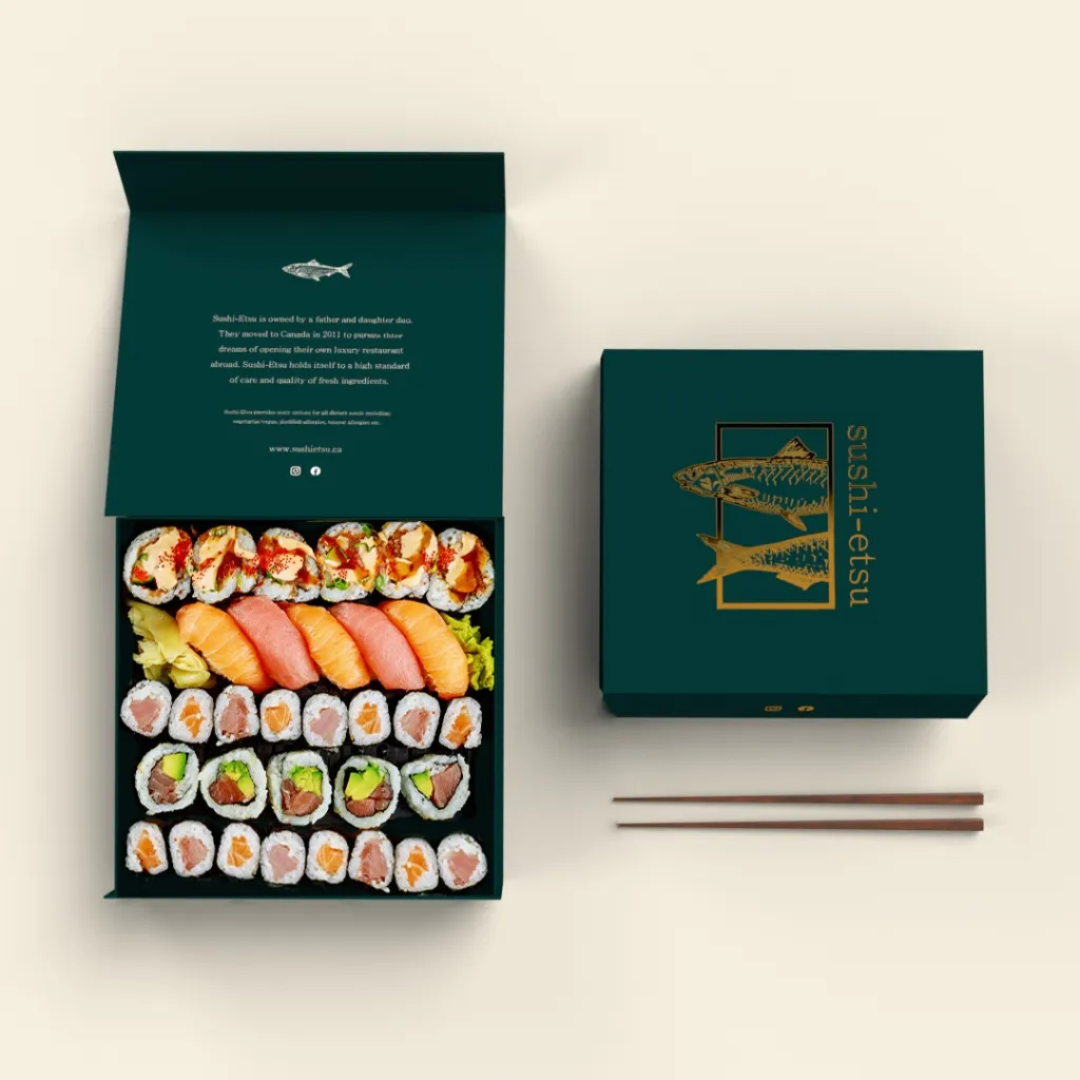 Papier biodégradable à emporter contenant alimentaire pain pâtisserie suisse rouleau gâteau Sushi boulangerie emballage boîte 