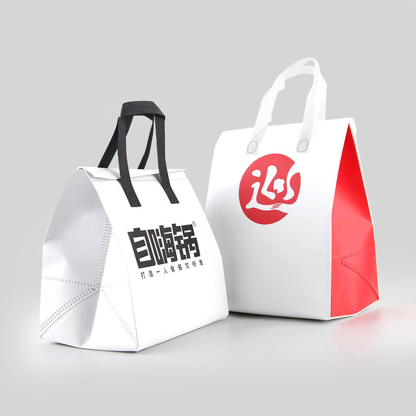 Branded Thermal Delivery Bags for Food Eco-Friendly Insulation Custom Logo Options Perfect for Takeout & Catering - Fastfoodpak