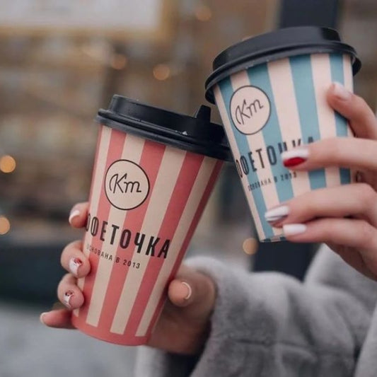 20 oz Disposable Coffee Cups for Large Hot Drinks and Custom Branding