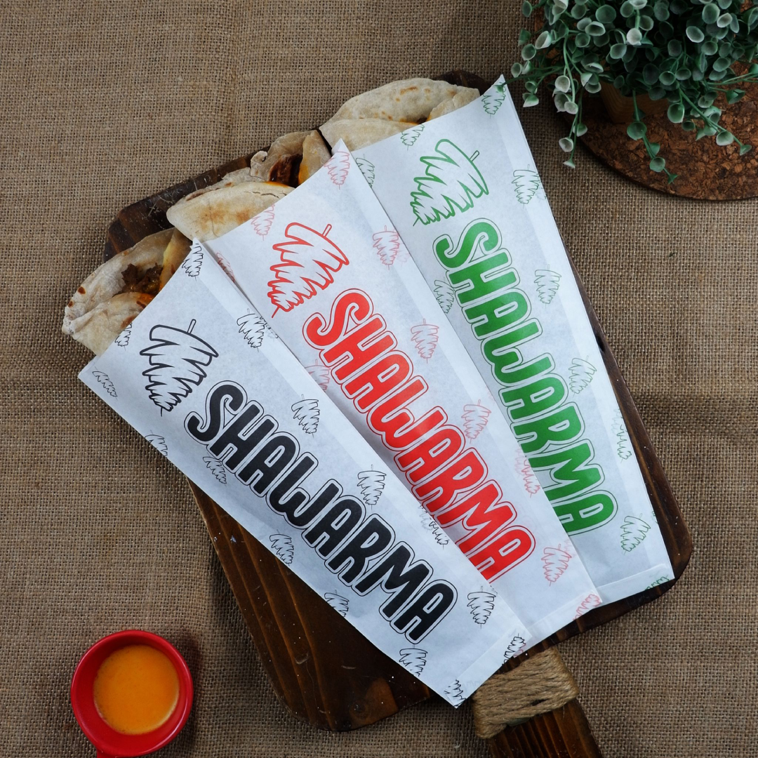 Custom Logo Free Design To Go Disposable Takeaway Paper Shawarma Box