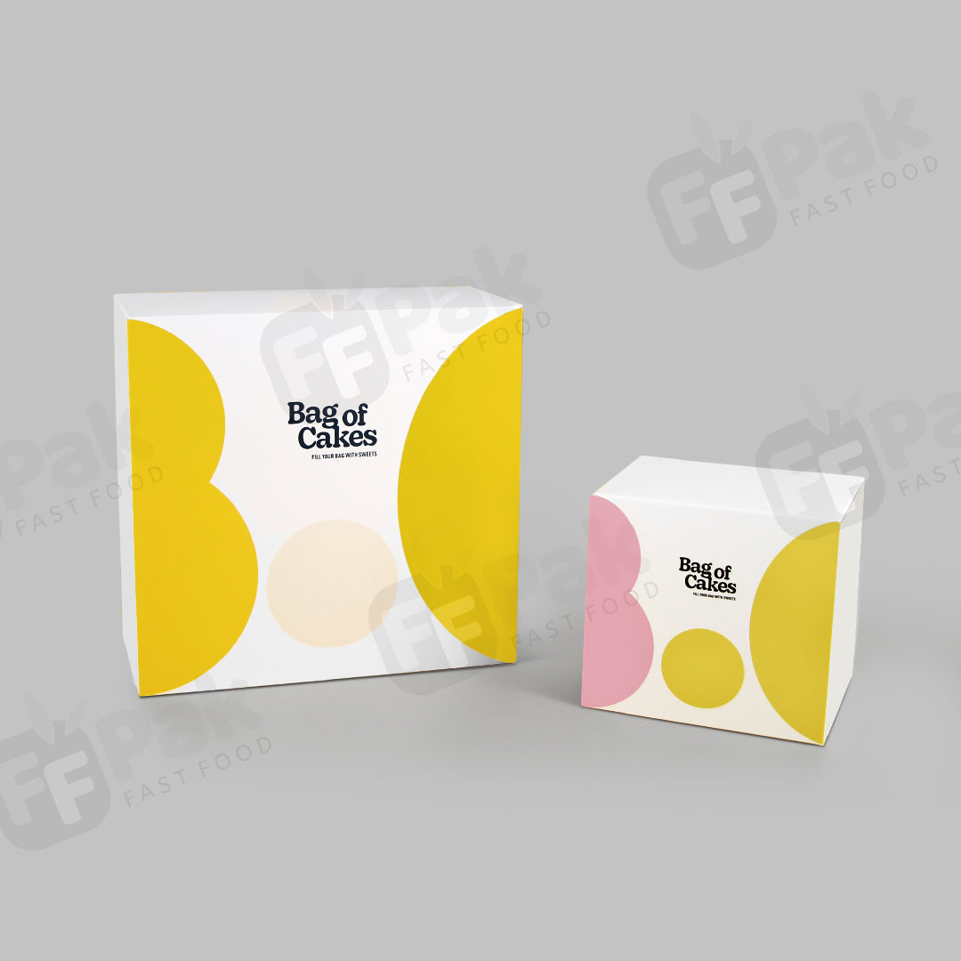 Custom Printed Logo Food Grade Paper Doughnut Cake Donut Box Disposable Bakery Packaging Box