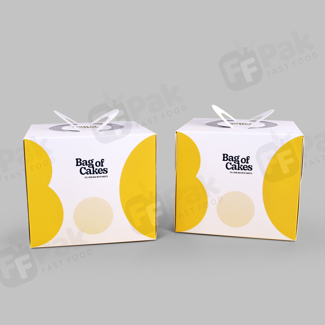 Custom Printed Logo Food Grade Paper Doughnut Cake Donut Box Disposable Bakery Packaging Box