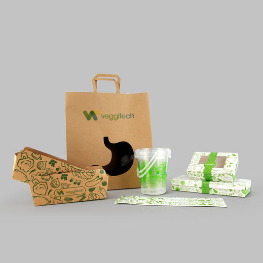 Customize Branded Green Food Take Away To Go Packaging Solution
