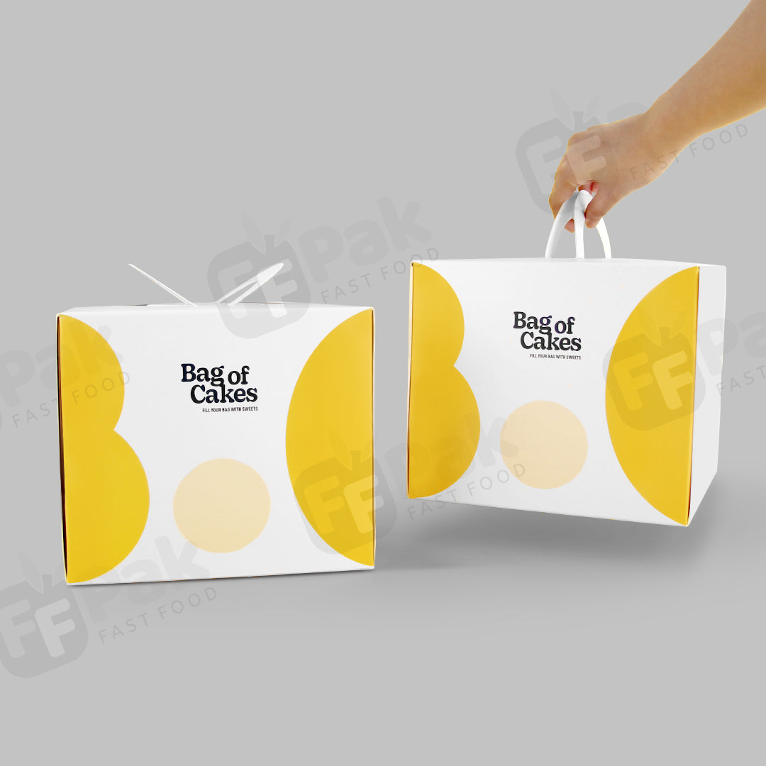 Caja de empaquetado disponible de la panadería de la caja del buñuelo de la torta del buñuelo del papel de la categoría alimenticia del logotipo impreso personalizado