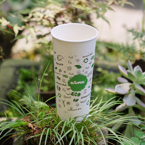 Custom Logo Eco-friendly Biodegradable Water-Based Barrier Coating Single Wall Paper Cups - Fastfoodpak