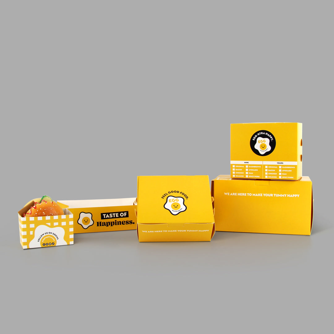 Customized Branded Egg Toast Series Packaging Solution – Fastfoodpak