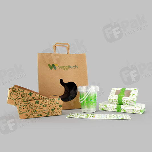 Customize Branded Green Light Food Packaging Solution