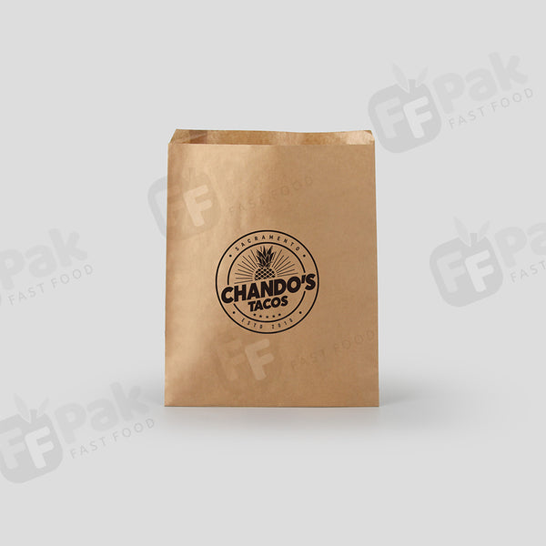 Custom Logo Printed Recyclable Take Away Fast Food Satchel Paper Bag - Fastfoodpak