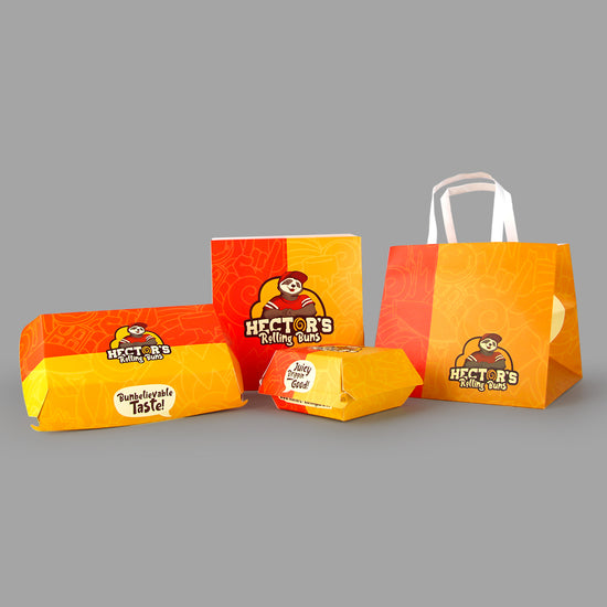 Disposable Hot Food Packing Bags Burger Sandwich Street Snacks Hot Dog –  Fastfoodpak