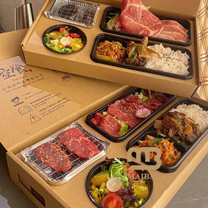 Custom Barbecue Box for Takeaway and Food Delivery Packaging