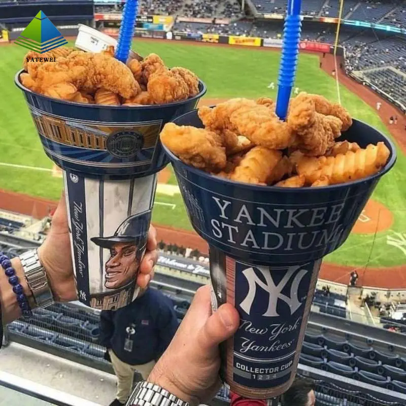 Bespoke 2 In 1 Hot Pot Cup Steak Cup Fried Chicken Milk Tea Snack And Drink Holder Cup - Fastfoodpak