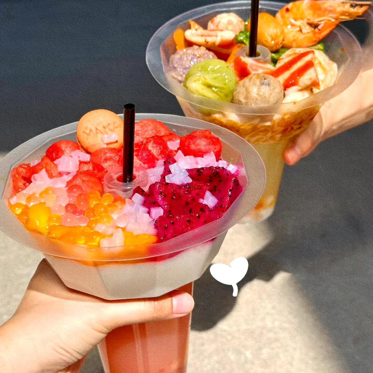 Bespoke 2 In 1 Hot Pot Cup Steak Cup Fried Chicken Milk Tea Snack And Drink Holder Cup - Fastfoodpak