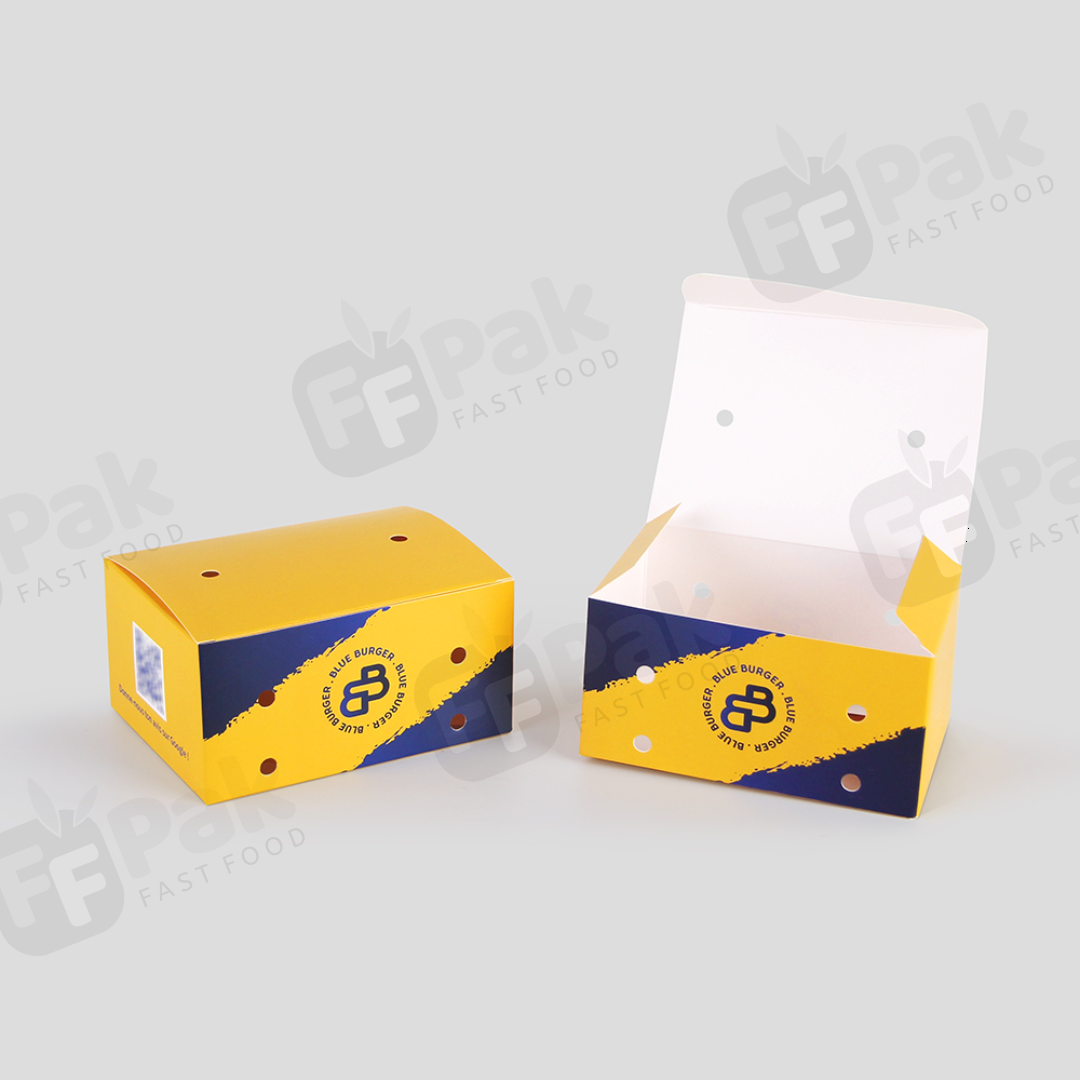 Made to Order Fast Food Burger Packaging Solutions For Your Brand with Premium Quality Design Perfect for Burger Fries To go Take Away