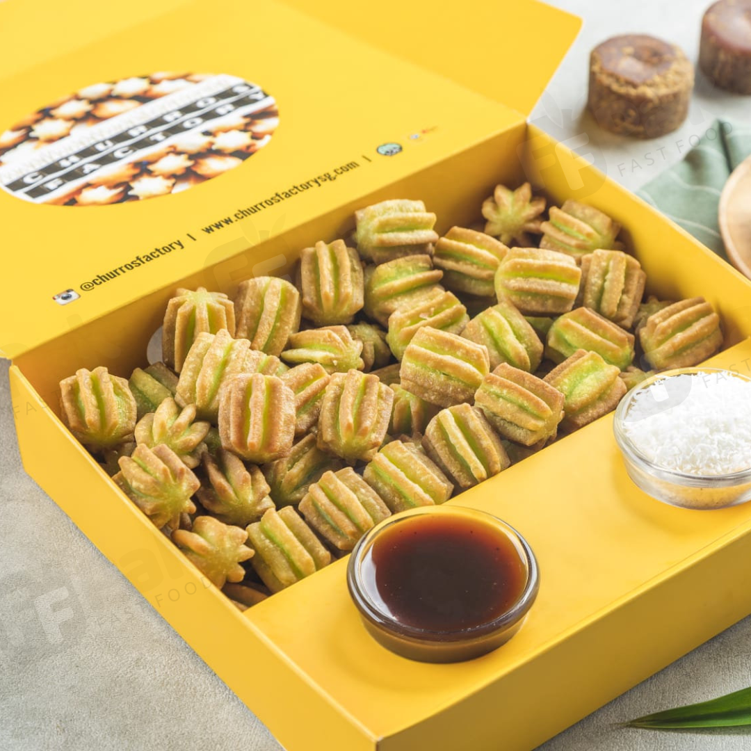 Custom Printed Churros Packaging Boxes Disposable Paper Hot Churros Take Away Box