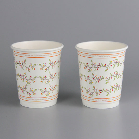 Custom Biodegradable PLA Disposable Paper Cups with Logo for Coffee, Milk Tea, and Juice - Fastfoodpak