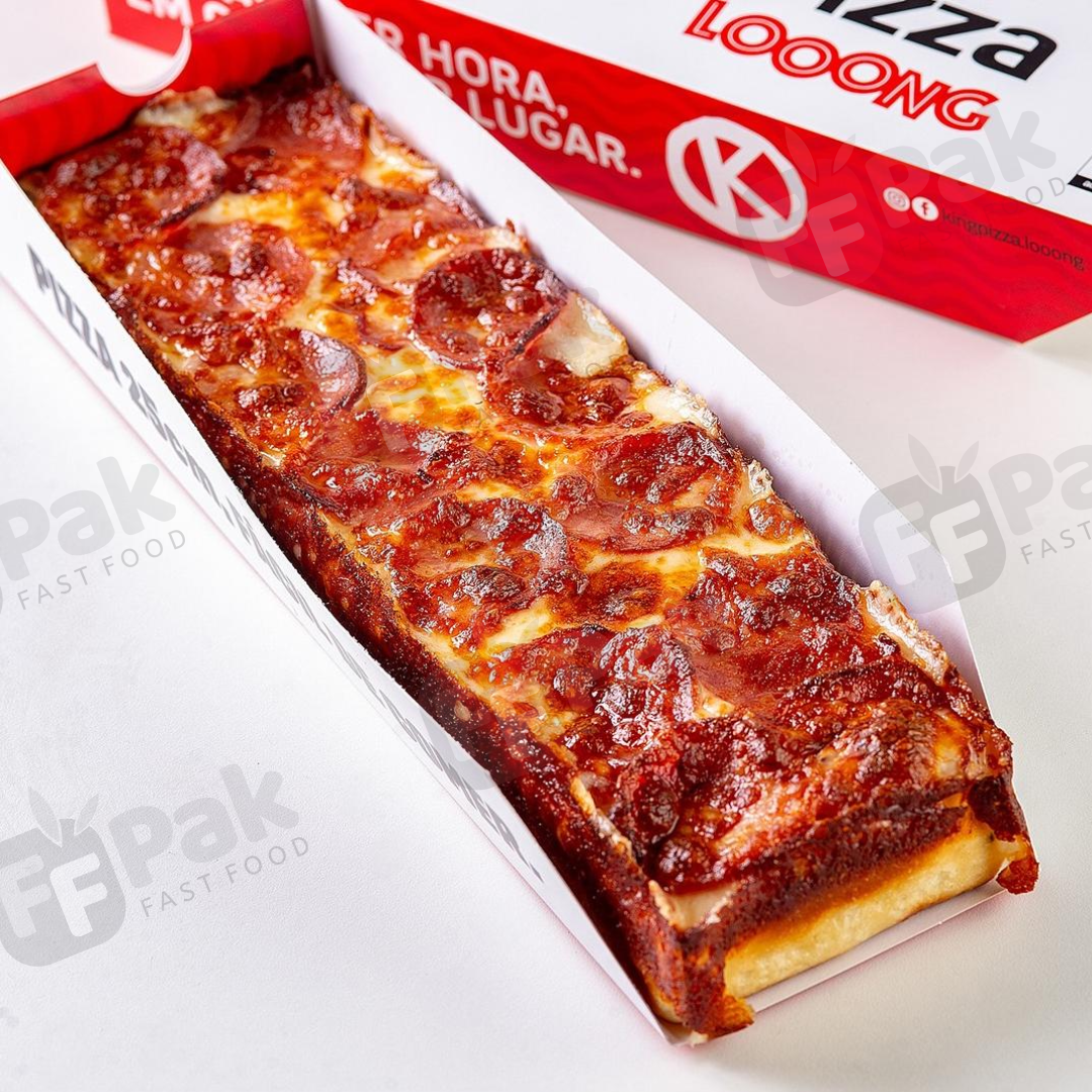 Custom-Branded 25CM Two-Part Sliding Pizza Box for Long  Cheese Pizza Takeaway - Fastfoodpak