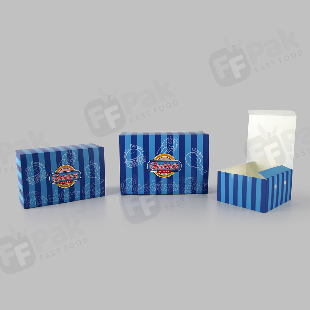 Custom Branded Fast Food Burger Fried Chicken Packaging Boxes Durable Perfect for Takeout and Delivery - Fastfoodpak
