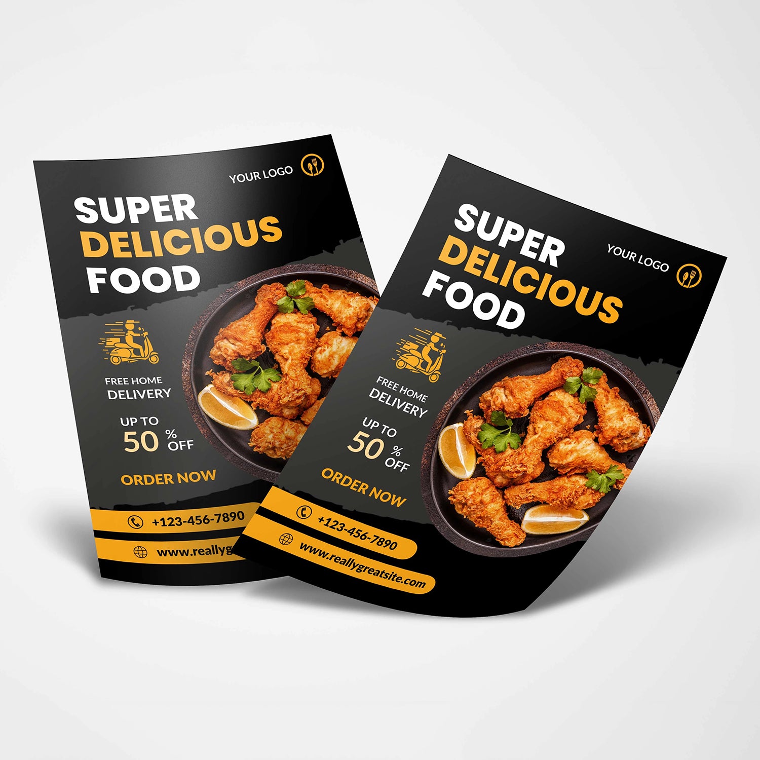 Custom Design Printing Service Flyer Booklet Brochure Catalog Card Printing Instruction Manual Restaurant Menu Paper Printing - Fastfoodpak