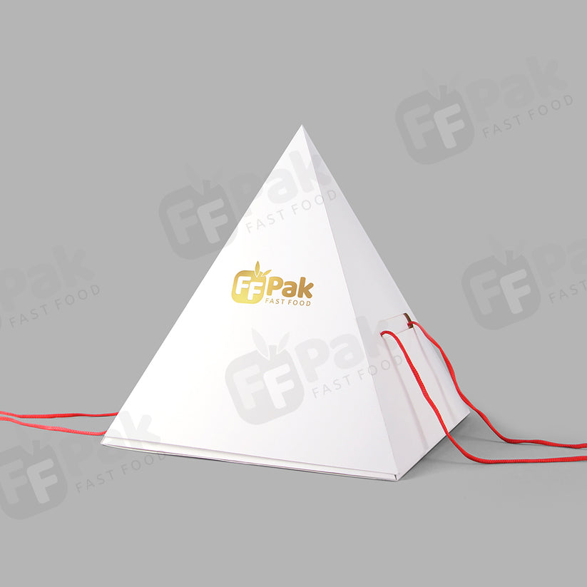 Custom Pyramid Cake Box for Desserts | Fastfoodpak